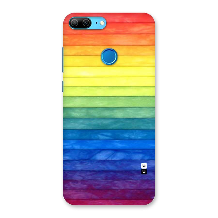 Rainbow Colors Stripes Back Case for Honor 9 Lite