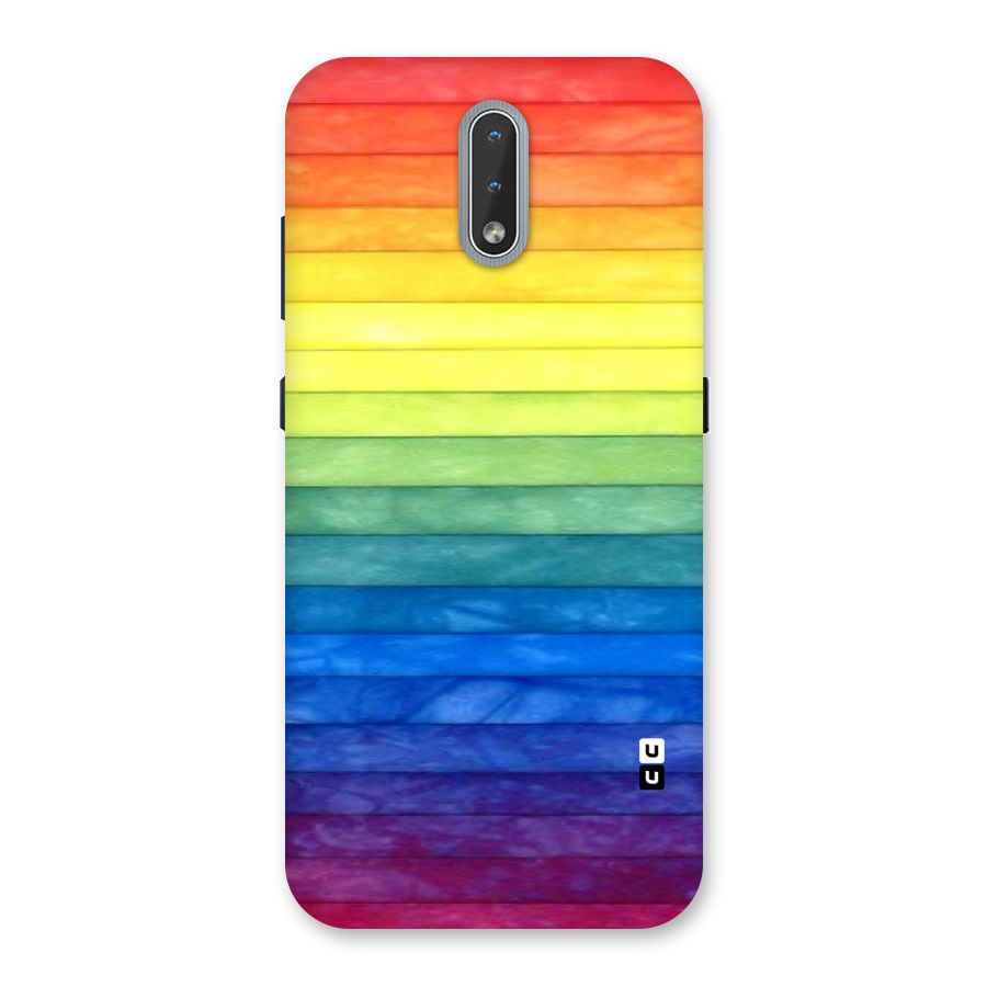 Rainbow Colors Stripes Back Case for Nokia 2.3