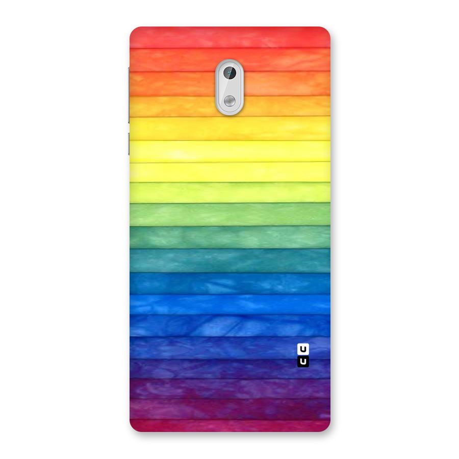 Rainbow Colors Stripes Back Case for Nokia 3
