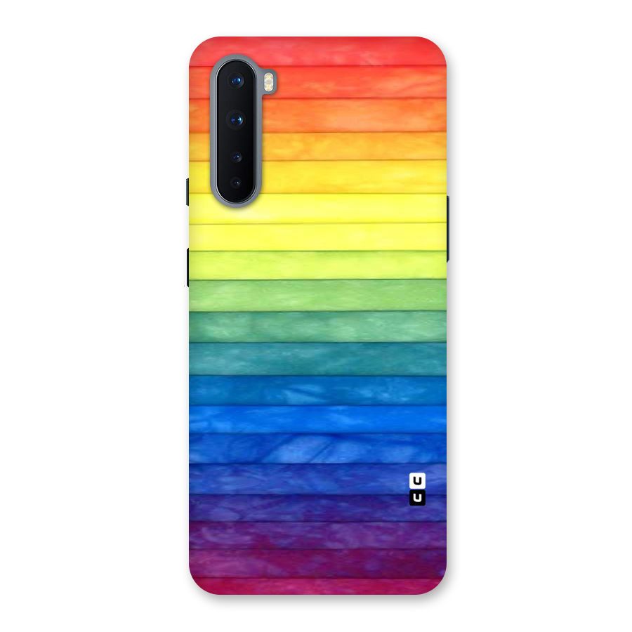 Rainbow Colors Stripes Back Case for OnePlus Nord