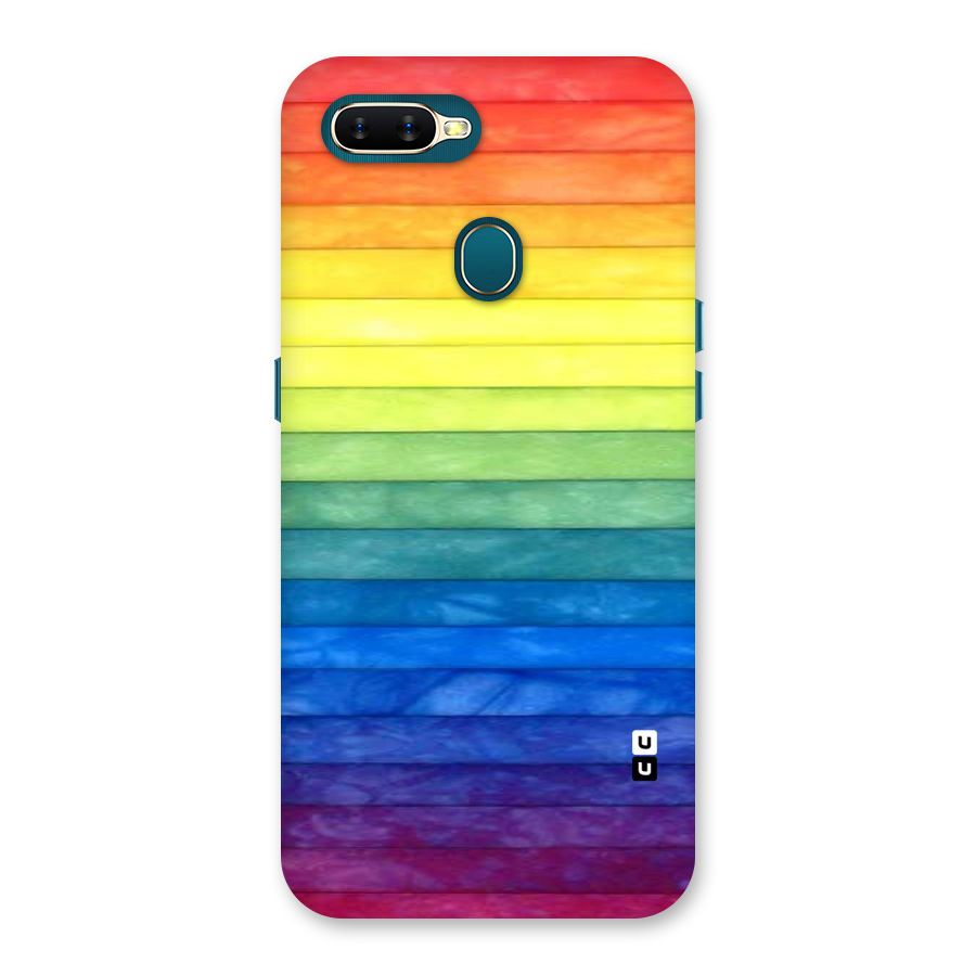 Rainbow Colors Stripes Back Case for Oppo A12s
