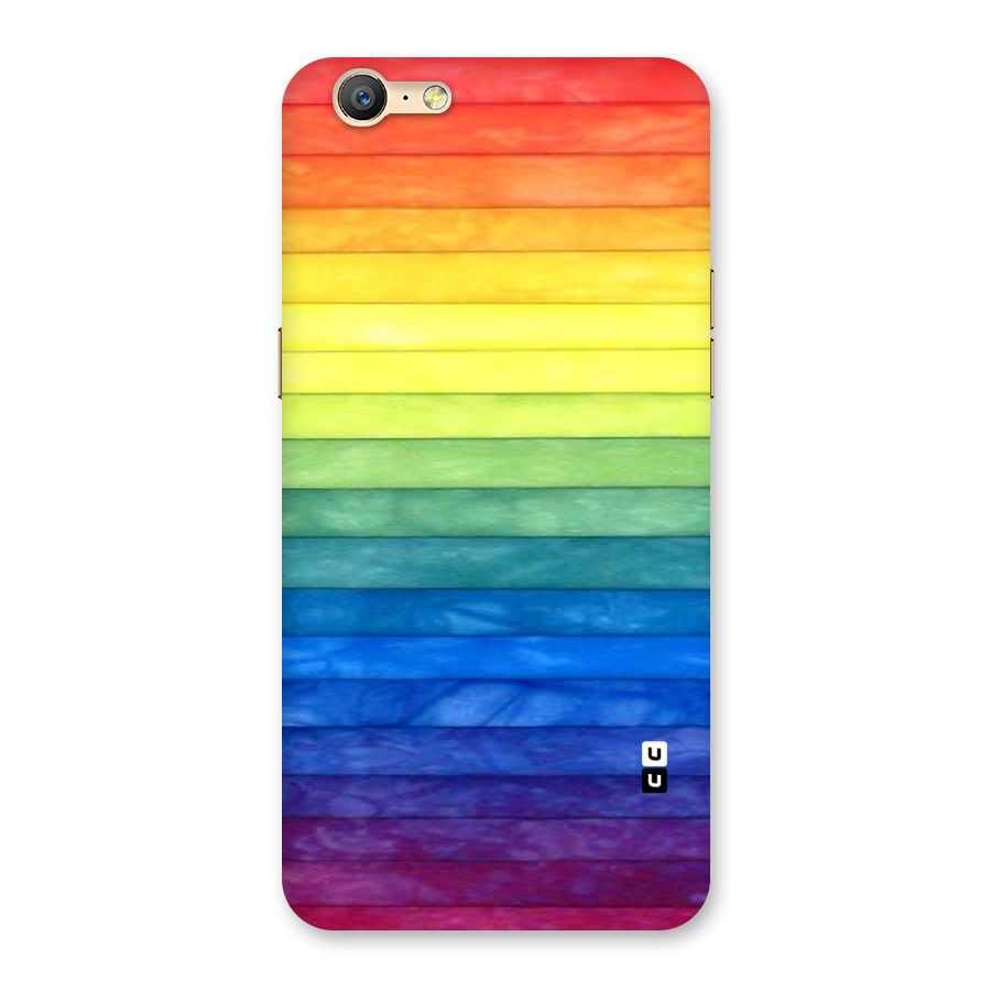 Rainbow Colors Stripes Back Case for Oppo A57