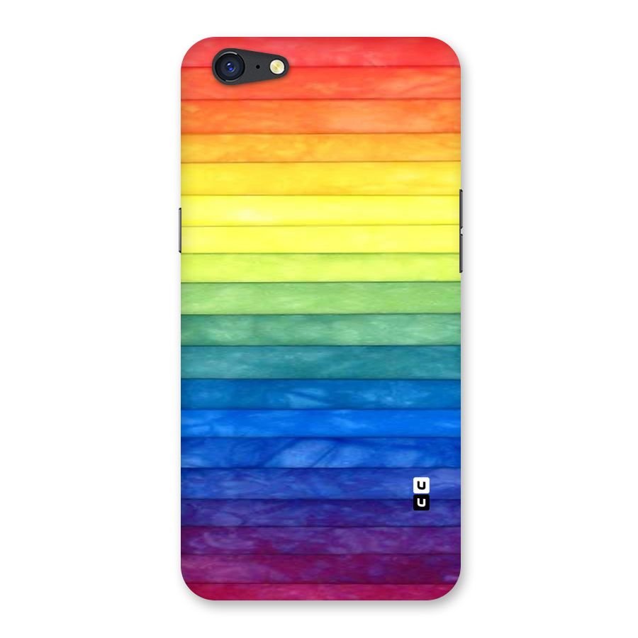 Rainbow Colors Stripes Back Case for Oppo A71