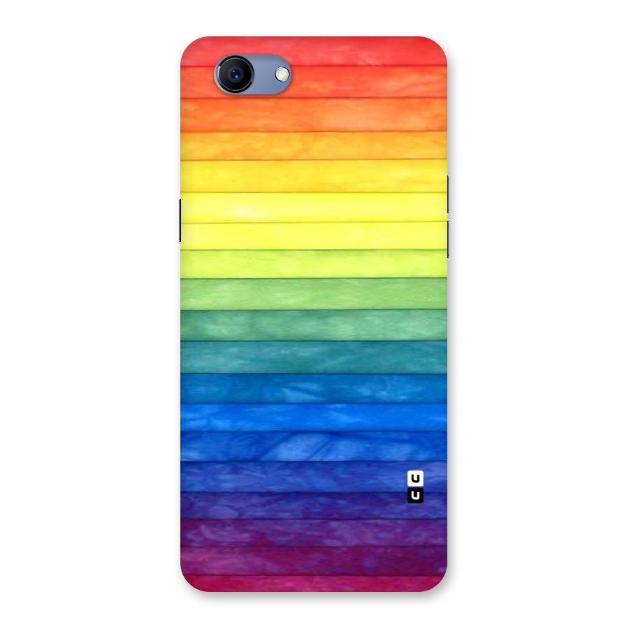 Rainbow Colors Stripes Back Case for Oppo Realme 1