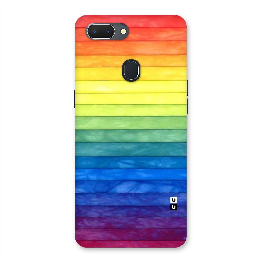 Rainbow Colors Stripes Back Case for Oppo Realme 2