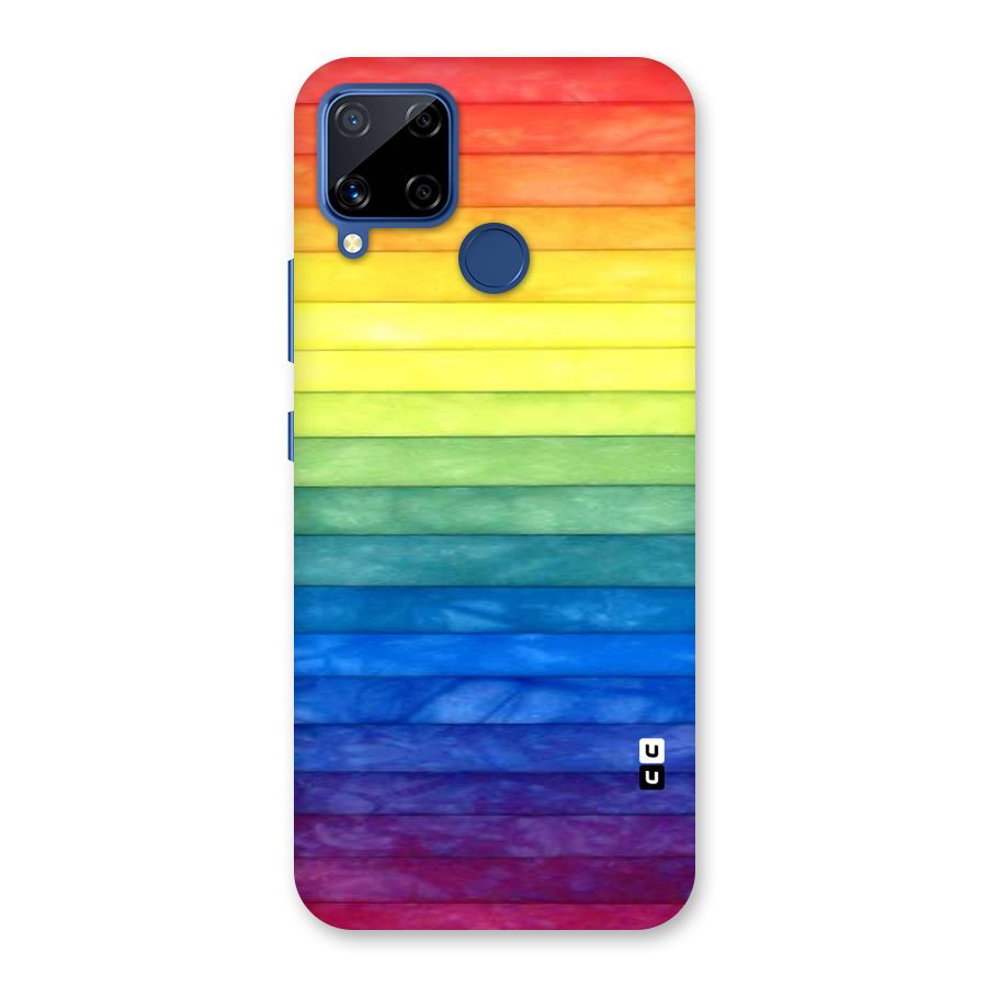 Rainbow Colors Stripes Back Case for Realme C12