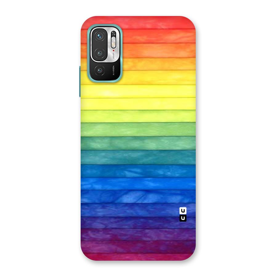 Rainbow Colors Stripes Back Case for Redmi Note 10T 5G