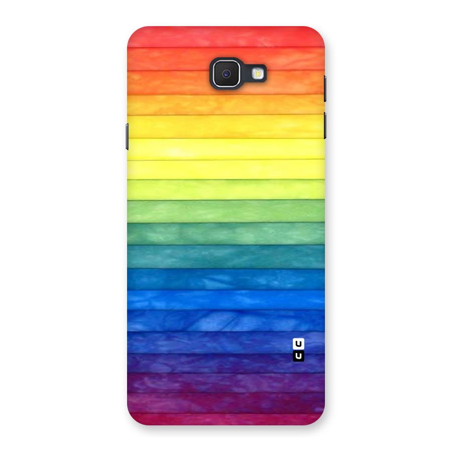Rainbow Colors Stripes Back Case for Samsung Galaxy J7 Prime