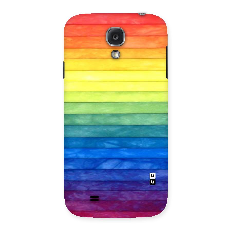 Rainbow Colors Stripes Back Case for Samsung Galaxy S4