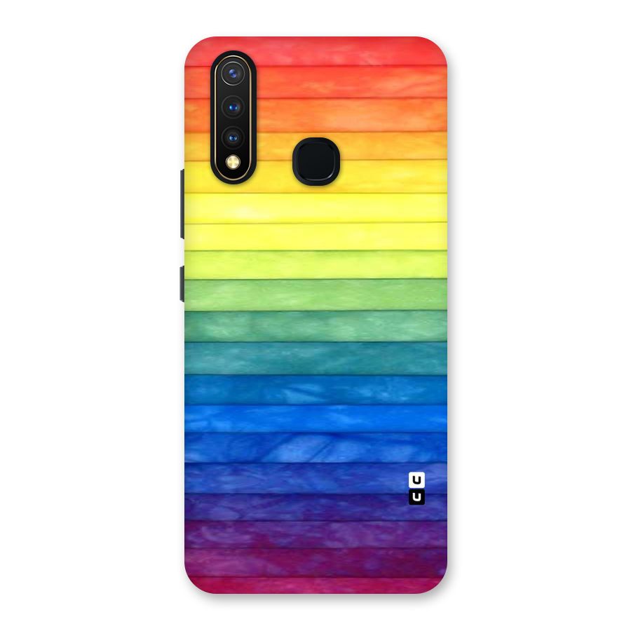 Rainbow Colors Stripes Back Case for Vivo U20