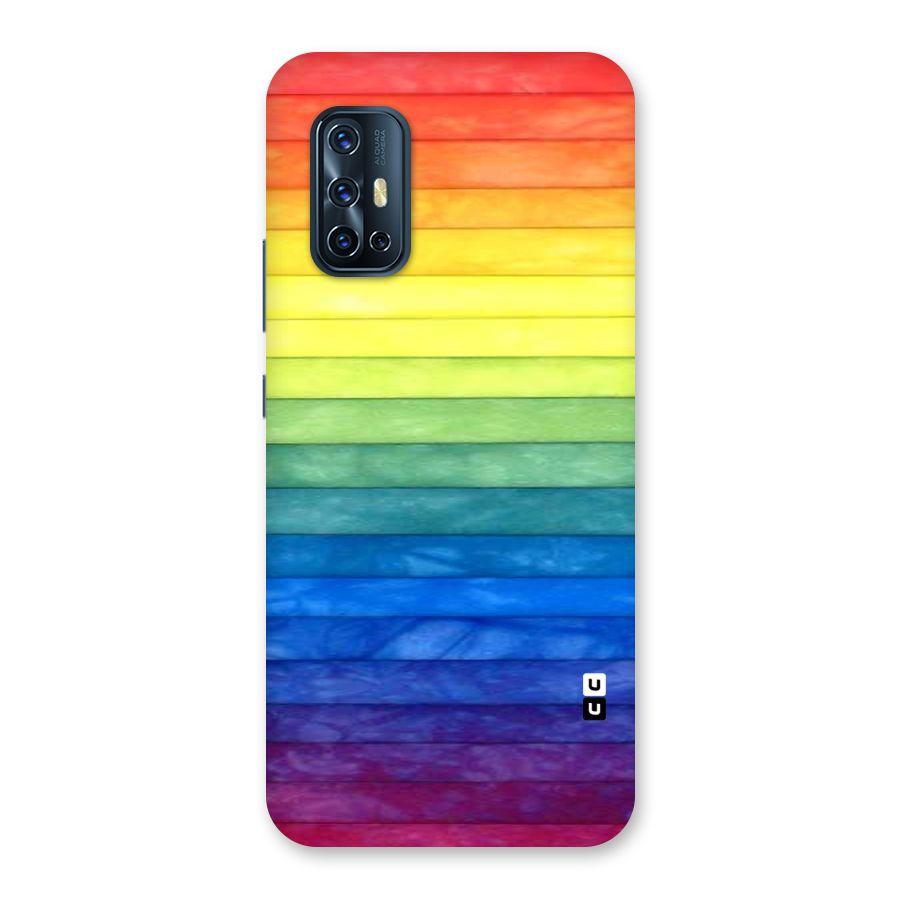 Rainbow Colors Stripes Back Case for Vivo V17