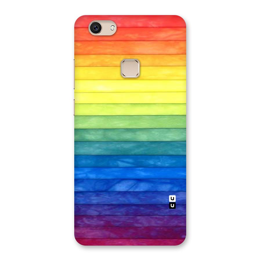 Rainbow Colors Stripes Back Case for Vivo V7
