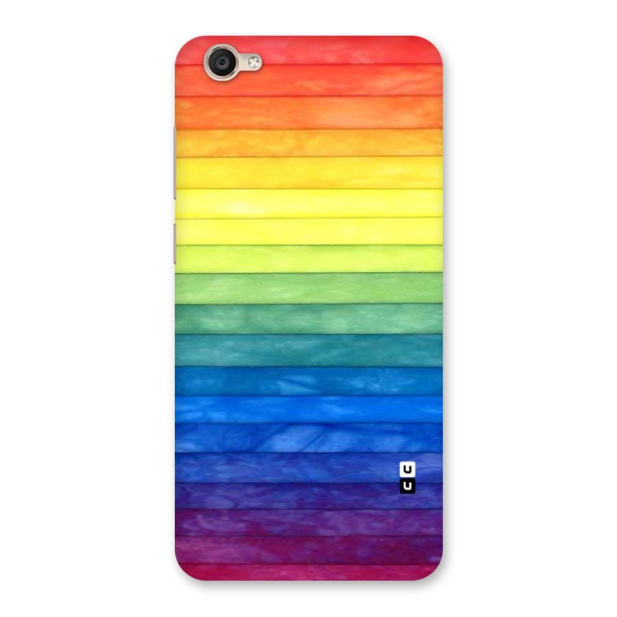 Rainbow Colors Stripes Back Case for Vivo Y55s