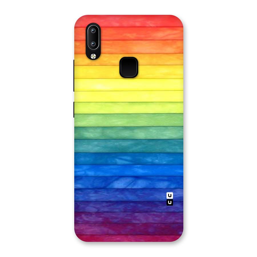 Rainbow Colors Stripes Back Case for Vivo Y95