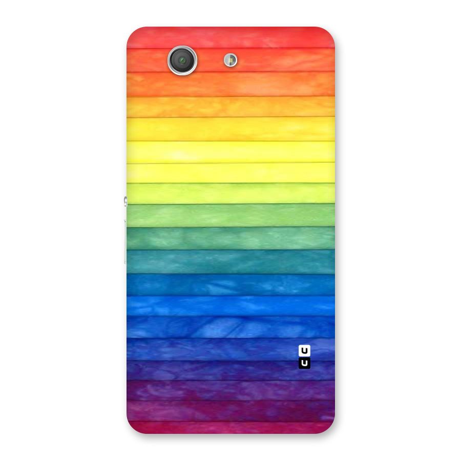 Rainbow Colors Stripes Back Case for Xperia Z3 Compact