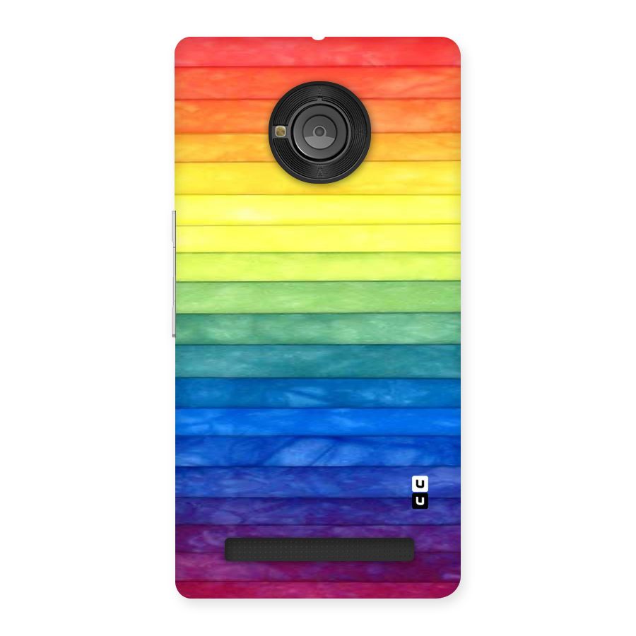 Rainbow Colors Stripes Back Case for Yu Yunique