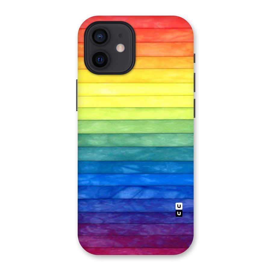 Rainbow Colors Stripes Back Case for iPhone 12