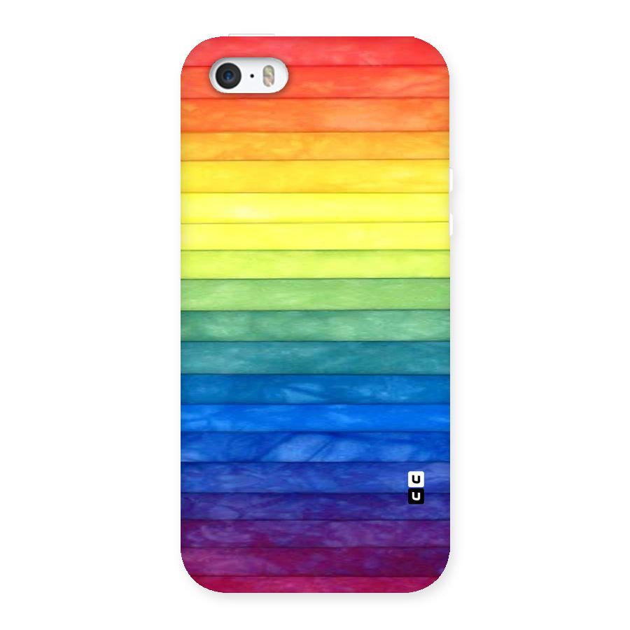 Rainbow Colors Stripes Back Case for iPhone 5 5S