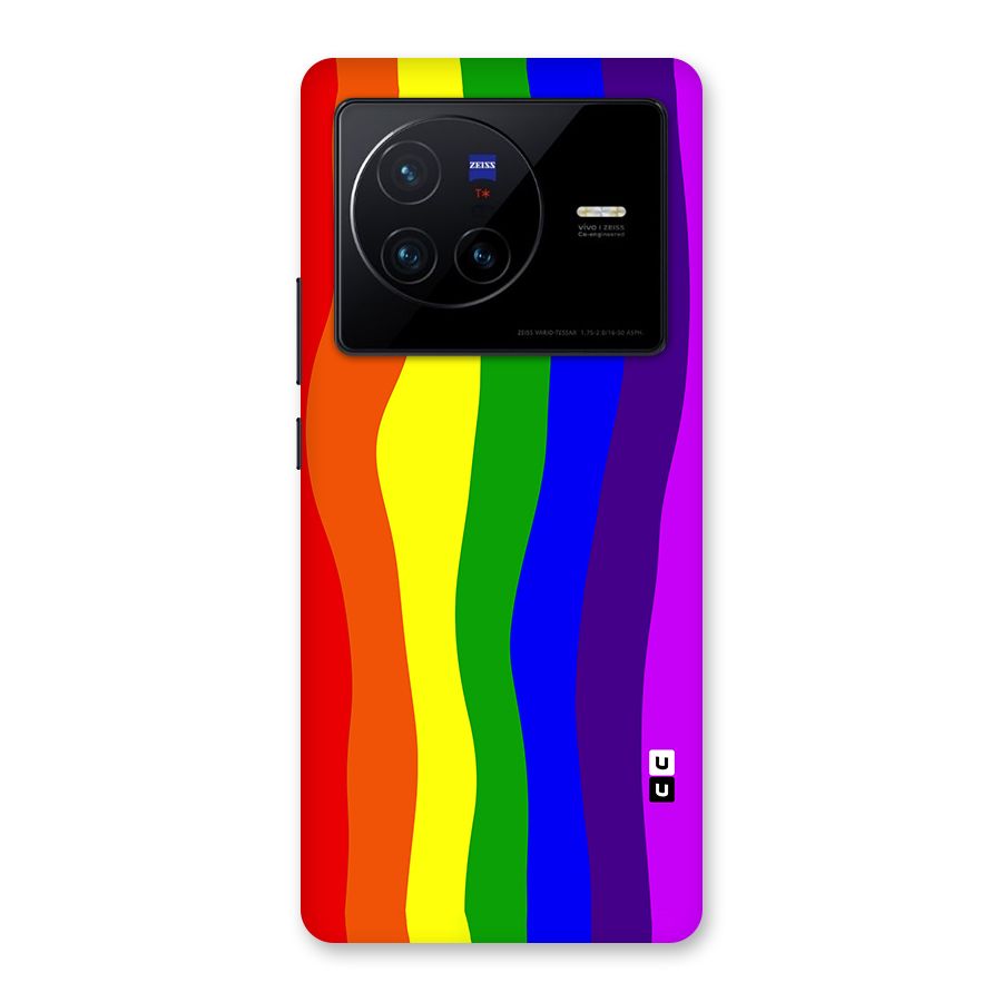 Rainbow Curves Back Case for Vivo X80