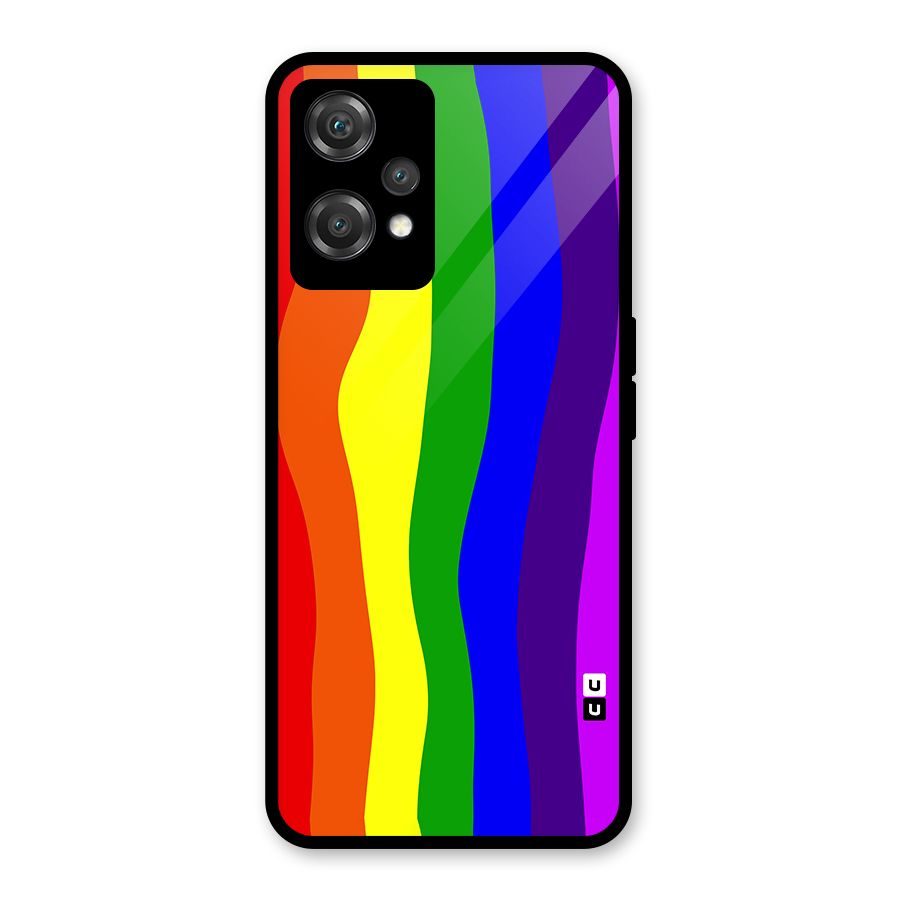 Rainbow Curves Glass Back Case for OnePlus Nord CE 2 Lite 5G