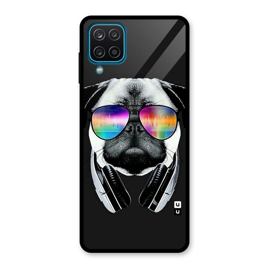 Rainbow Dog Swag Glass Back Case for Galaxy A12