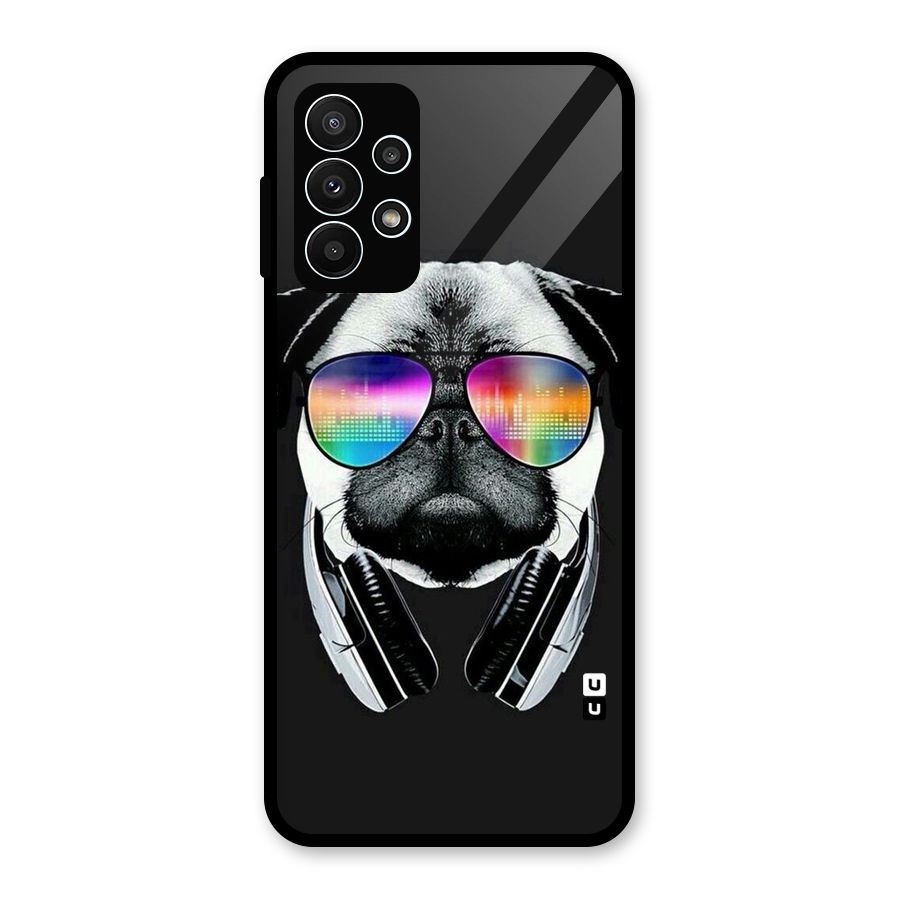 Rainbow Dog Swag Glass Back Case for Galaxy A23