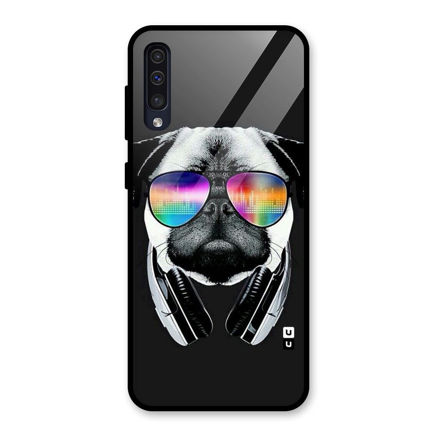 Rainbow Dog Swag Glass Back Case for Galaxy A30s