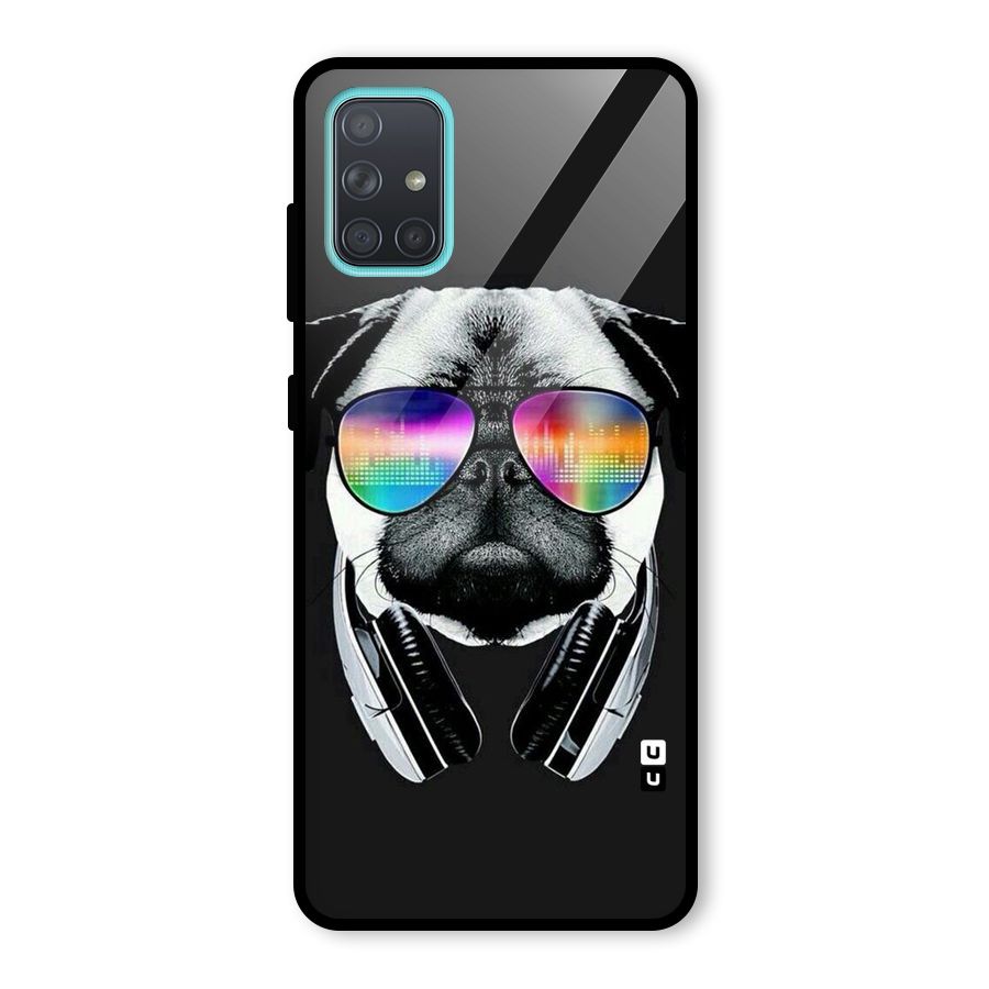 Rainbow Dog Swag Glass Back Case for Galaxy A71