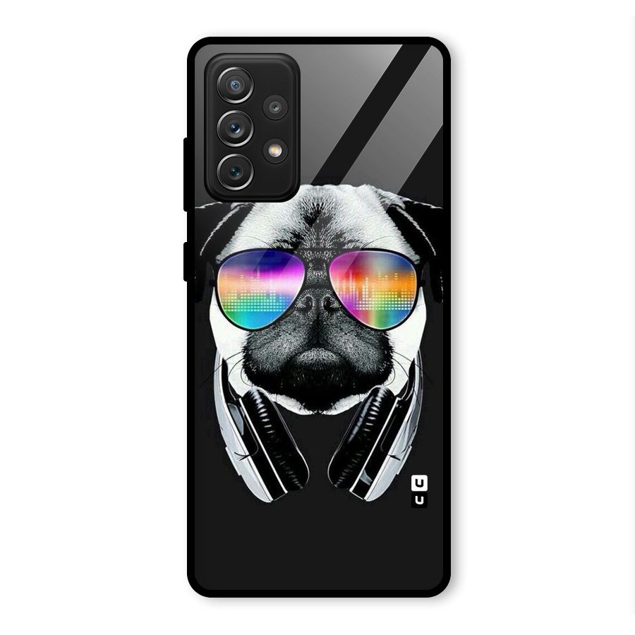 Rainbow Dog Swag Glass Back Case for Galaxy A72