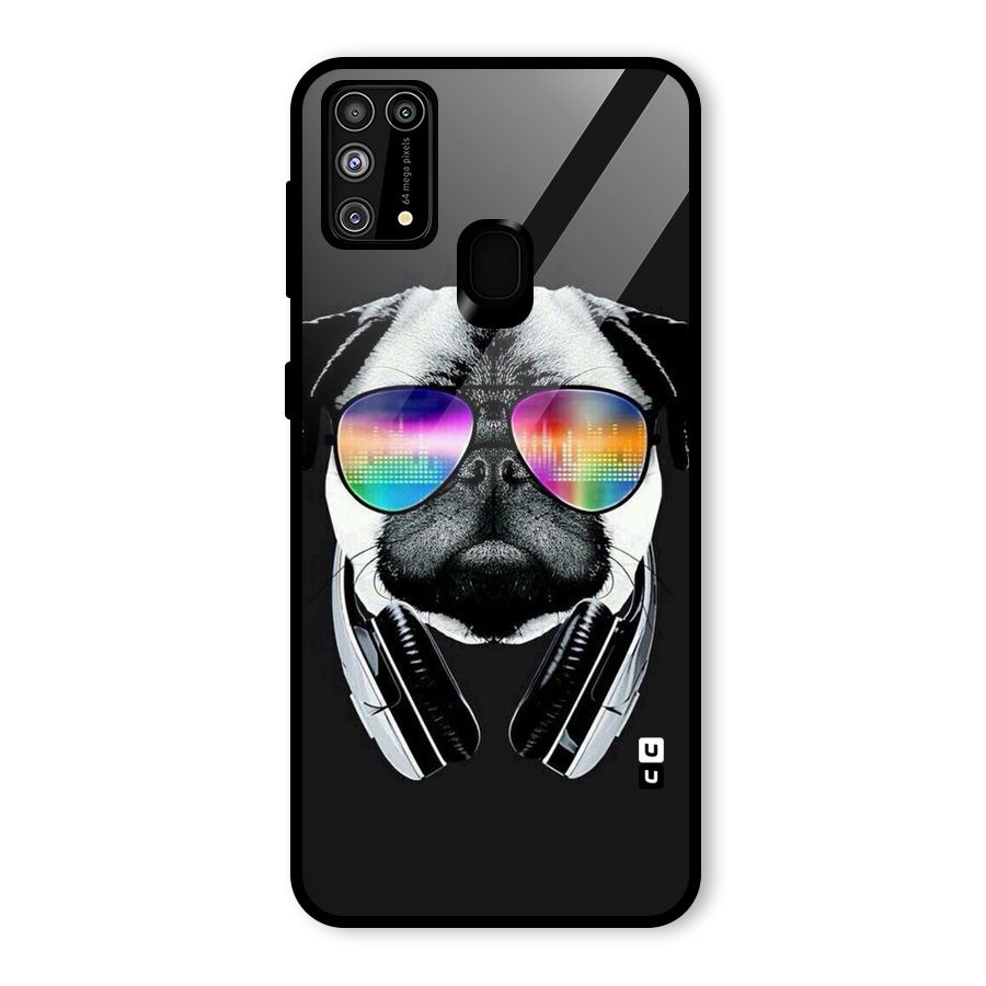 Rainbow Dog Swag Glass Back Case for Galaxy F41