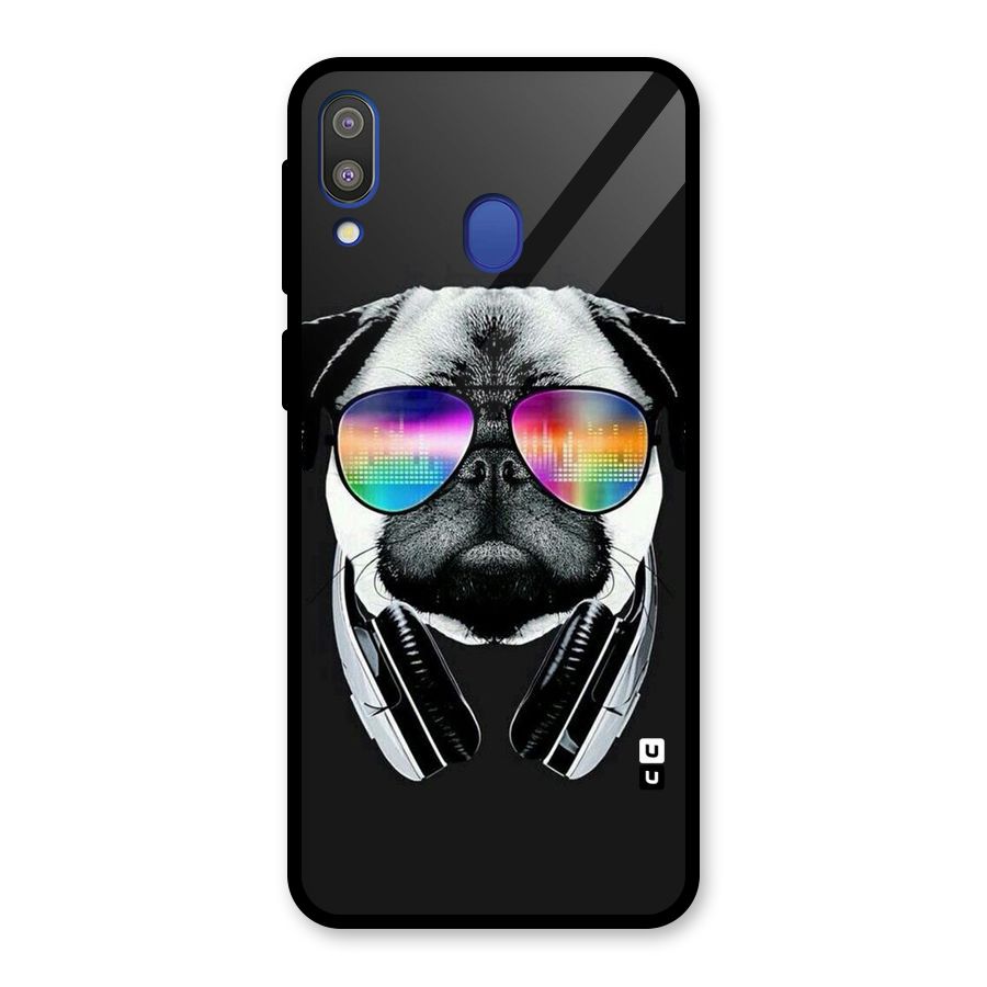 Rainbow Dog Swag Glass Back Case for Galaxy M20