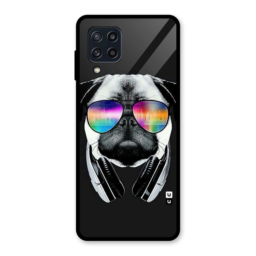 Rainbow Dog Swag Glass Back Case for Galaxy M32