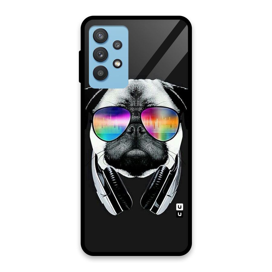Rainbow Dog Swag Glass Back Case for Galaxy M32 5G