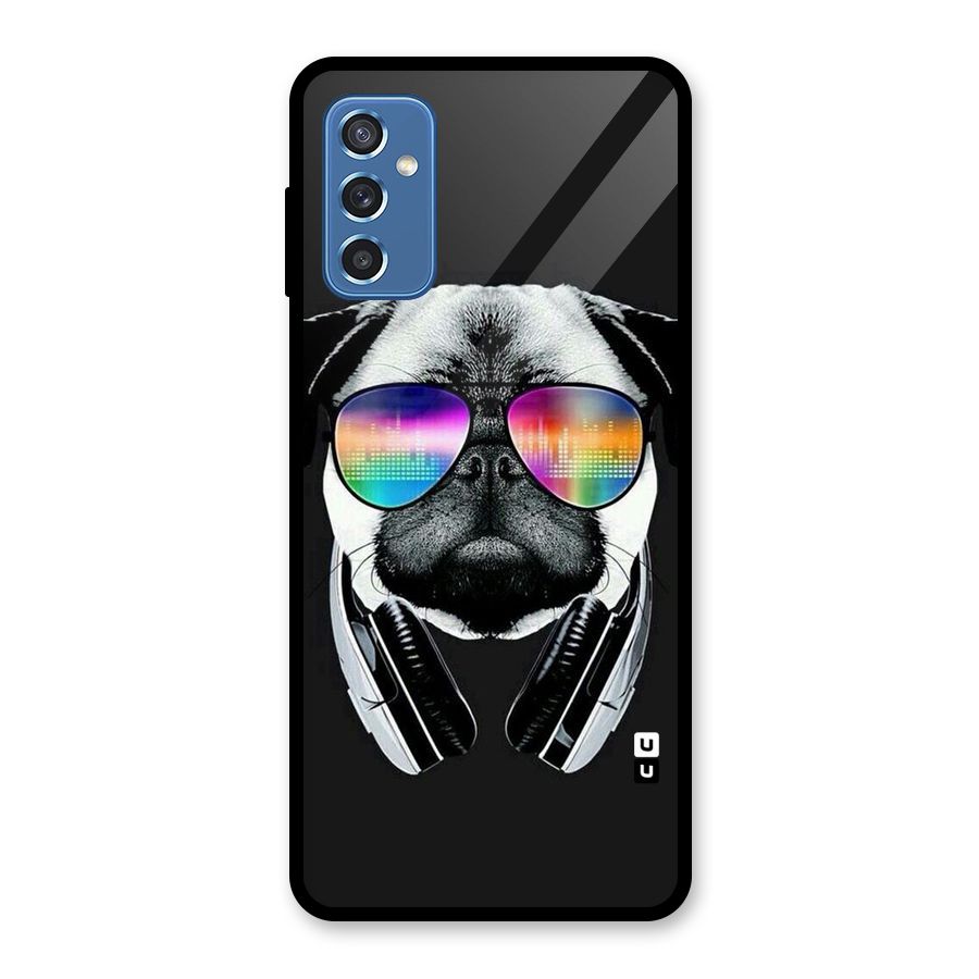Rainbow Dog Swag Glass Back Case for Galaxy M52 5G