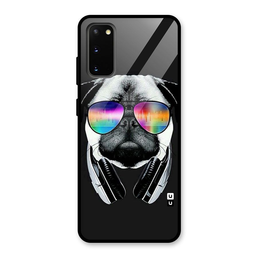 Rainbow Dog Swag Glass Back Case for Galaxy S20