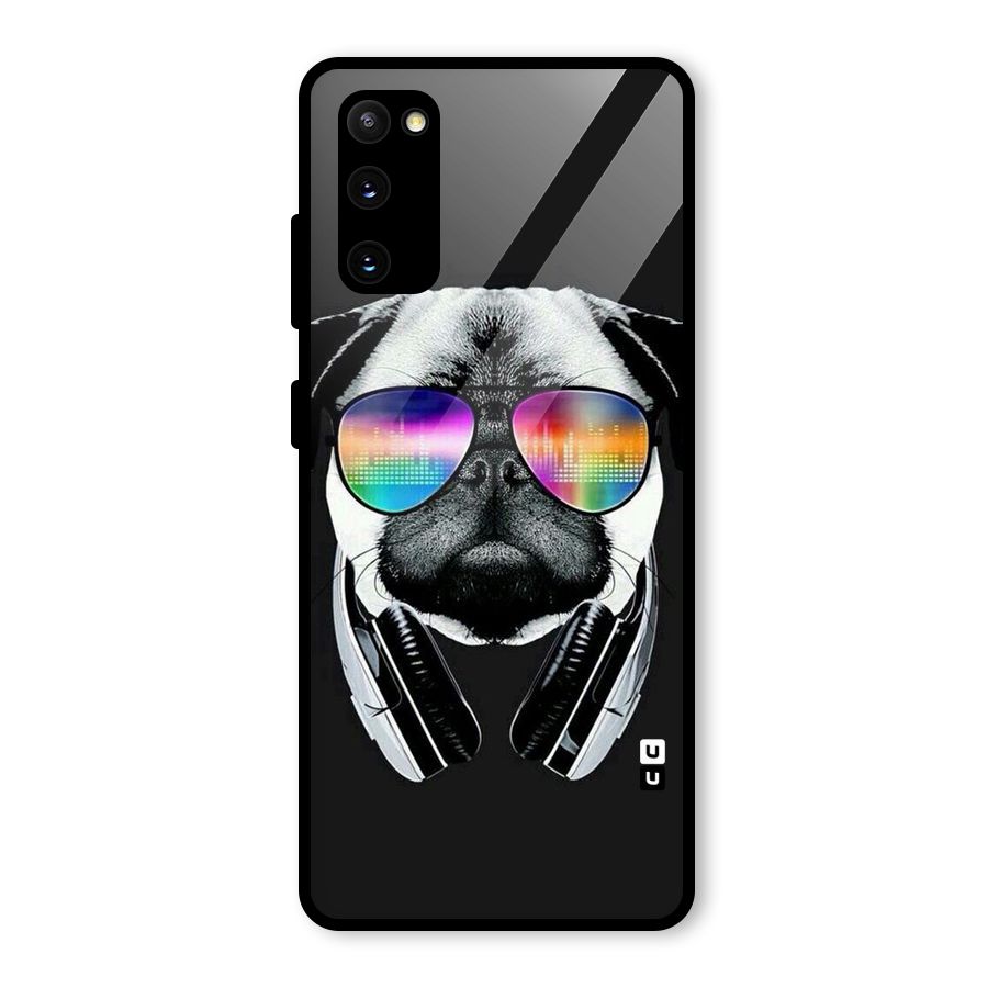 Rainbow Dog Swag Glass Back Case for Galaxy S20 FE
