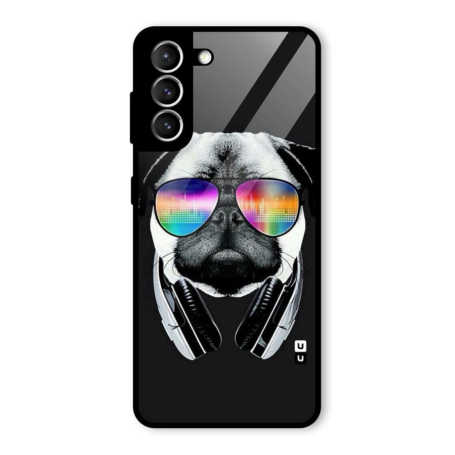 Rainbow Dog Swag Glass Back Case for Galaxy S21 5G