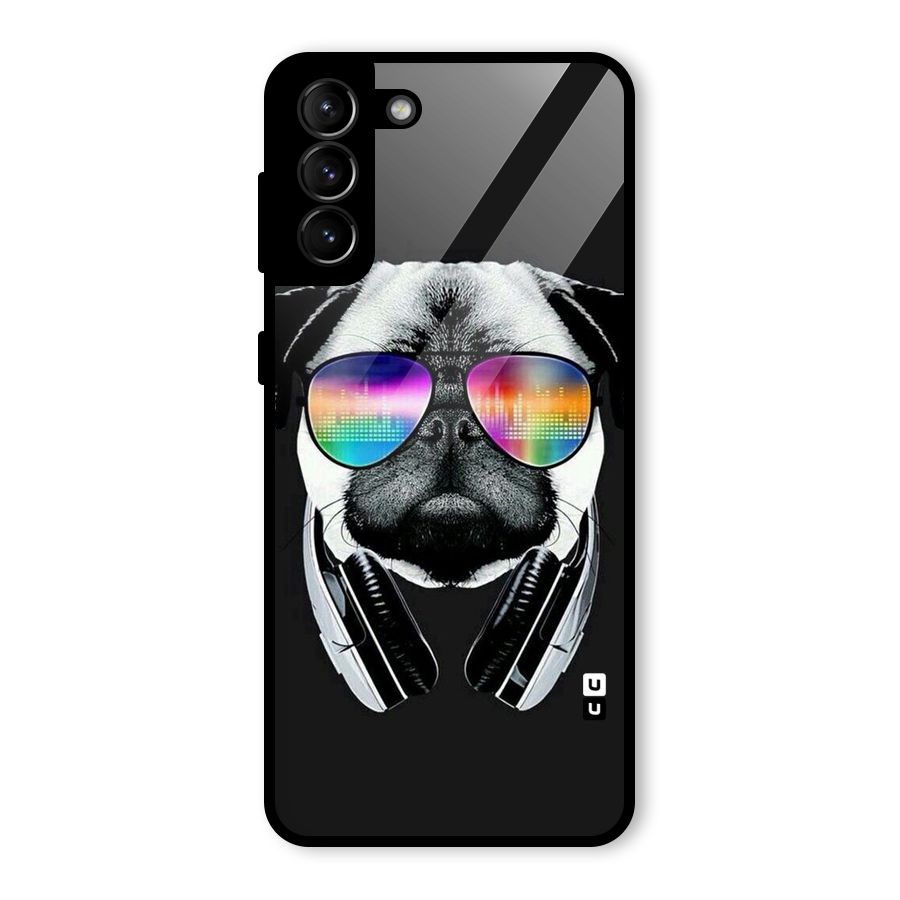 Rainbow Dog Swag Glass Back Case for Galaxy S21 Plus
