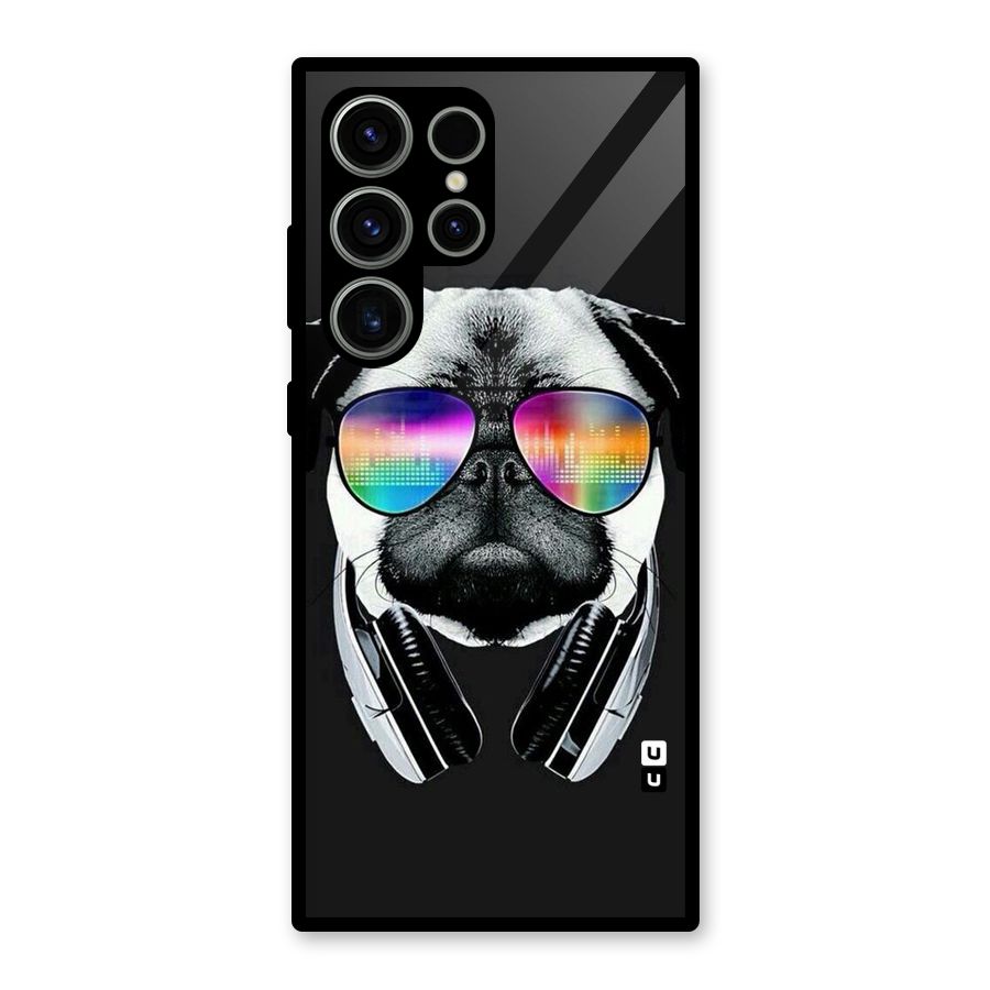 Rainbow Dog Swag Glass Back Case for Galaxy S23 Ultra