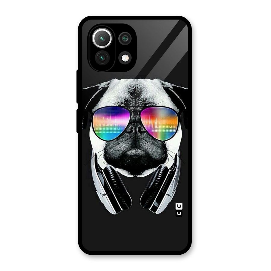 Rainbow Dog Swag Glass Back Case for Mi 11 Lite