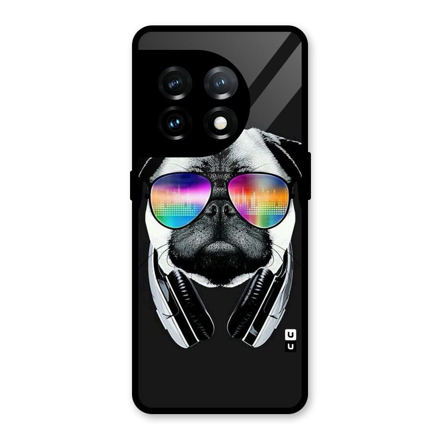Rainbow Dog Swag Glass Back Case for OnePlus 11