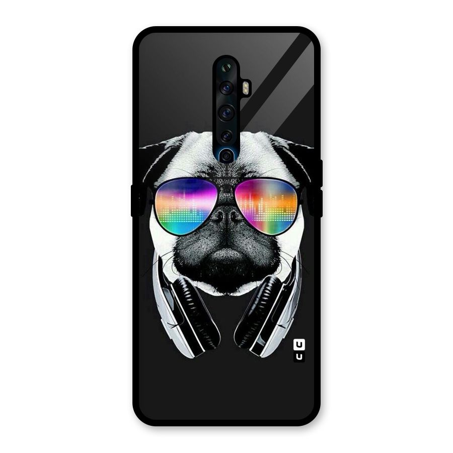 Rainbow Dog Swag Glass Back Case for Oppo Reno2 Z
