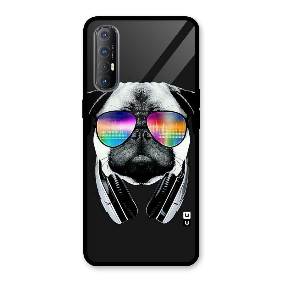 Rainbow Dog Swag Glass Back Case for Oppo Reno3 Pro