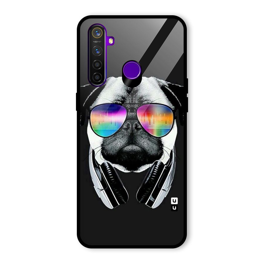 Rainbow Dog Swag Glass Back Case for Realme 5 Pro