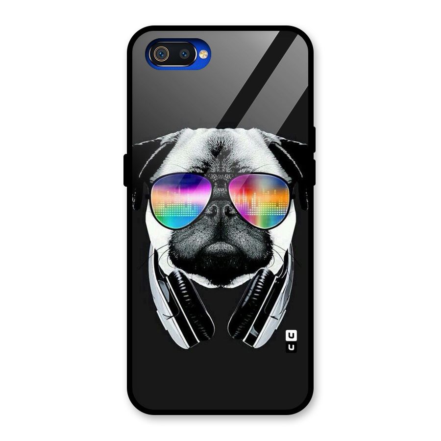 Rainbow Dog Swag Glass Back Case for Realme C2