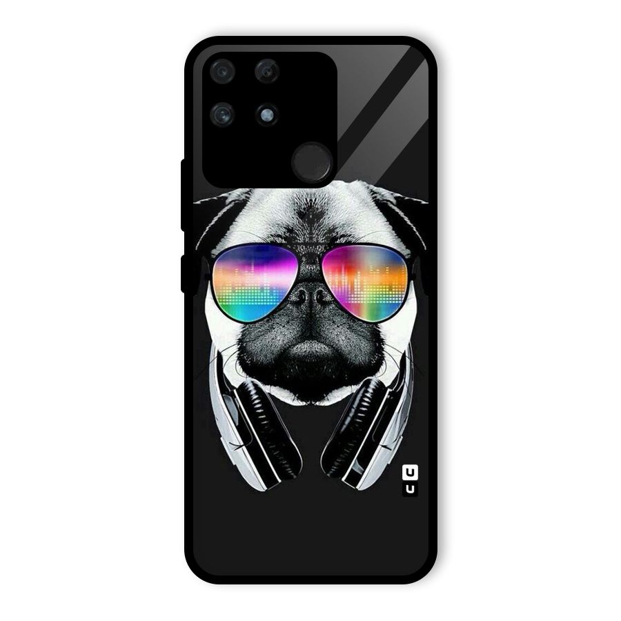 Rainbow Dog Swag Glass Back Case for Realme Narzo 50A
