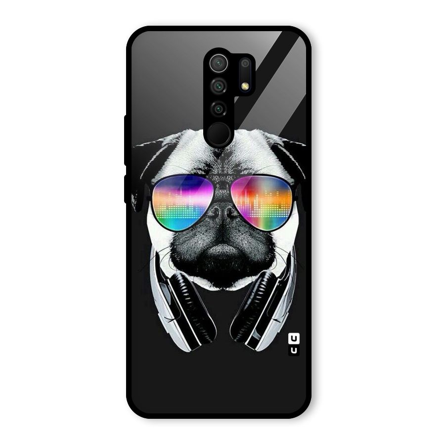 Rainbow Dog Swag Glass Back Case for Redmi 9 Prime