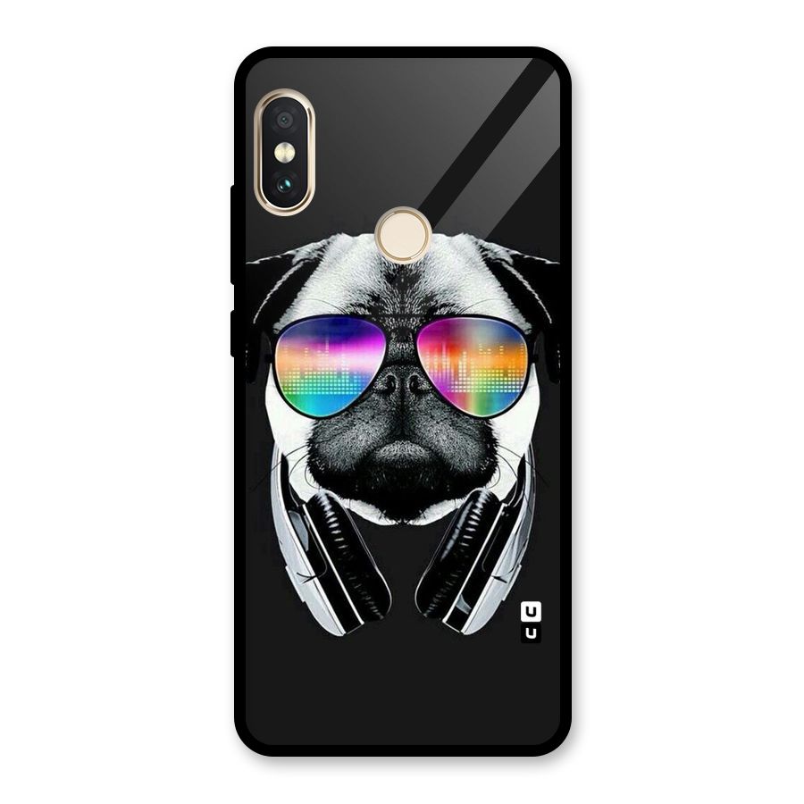 Rainbow Dog Swag Glass Back Case for Redmi Note 5 Pro