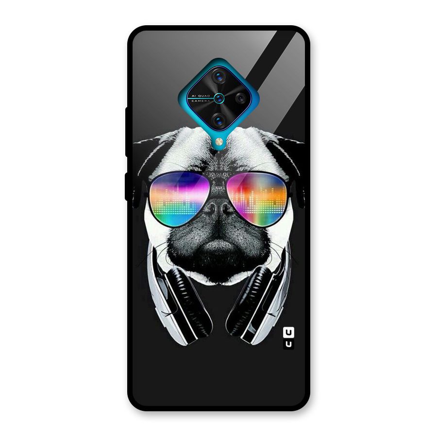 Rainbow Dog Swag Glass Back Case for Vivo S1 Pro
