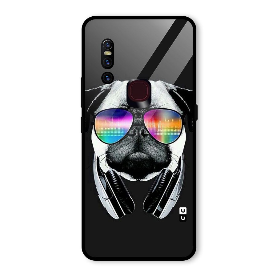 Rainbow Dog Swag Glass Back Case for Vivo V15